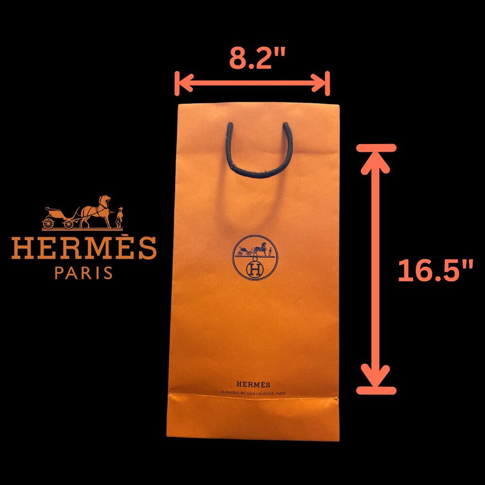 Hermès Tall Shopping Bag | Luxury Gift Bag | Chic Designer Décor